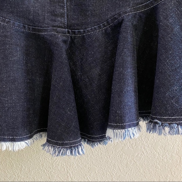 Scripted - Ruffle Denim Mini Skirt - Picture 13 of 16